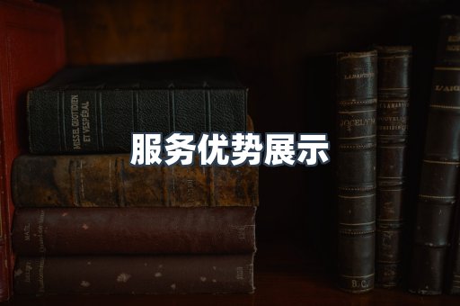 服务优势展示